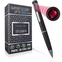 Hidden Pen for 1080p Spy Camera - Nanny Camera Spy Pen Full HD Recording or Taking Pictures, Wireless Hidden Security Camera with Wide Angle Lens, Discreet Rechargeable