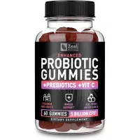 Probiotic Gummies for Adults and Kids (60 Count | 5 Billion CFU) w/Organic Berry Antioxidants & Vitamin C for Immune Support and Digestion Gummy- Prebiotics and Probiotics for Women Gummies