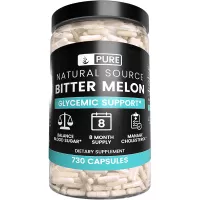 Bitter Melon, 730 Capsules, 1245mg Serving, 8 Month Supply, 100% Pure & Natural Herbal Supplement with No Fillers, Non-GMO & Made in USA, Undiluted with No Additives