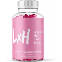 LxH Hair Skin and Nails Gummies, Biotin Gummies with Collagen, Hair Skin and Nails Vitamins for Women & Men Supports Faster Hair Growth, Stronger Nails, Healthy Skin, Biotin Hair Growth Supplement
