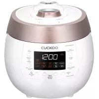 Cuckoo CRP-RT0609FW 6 cup Twin Pressure Plate Rice Cooker & Warmer with High Heat, GABA, Mixed, Scorched, Turbo, Porridge, Baby Food, Steam (Hi/Non Press.) and more, Made in Korea (White)