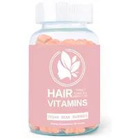 Hair Skin Nails Vitamins Pink Bear Vegetarian Gummy with Berry - Hair Vitamins Rich in Biotin, VitaminABC, Folic Acid, Vegan Omega - Hair Skin Nails Gummies 60 Count 5.29 OZ(#1)