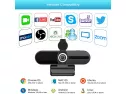 Webcam Fhd 1080p,webcam With Microphone,usb Computer Camera,webcam With Privacy Cover & Tripod For Desktop Laptop Smart Tv,web Camera For Video Streaming Conference Online Class