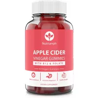 Apple Cider Vinegar Gummies with The Mother Vegan – Immune Support, Skin, Hair and Nails – Men & Women – with Vitamin B12 & Folate – 60 ACV Gummies