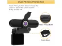Hrayzan Streaming Usb Webcam,1080p Hd Computer Webcam With Microphone,plug And Play Computer Camera,webcam With Privacy Cover And Tripod,desktop Laptop Notebook 2k Webcam For Video Calling Recording