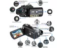 Camcorder 4k Video Camera Ordro Ac3 Uhd 1080p 60fps Vlog Camera Ir Night Vision 3.1" Ips Lcd Wifi Camcorder With Remote, Microphone, Led Light, Wide-angle Lens, Handheld Holder, Carrying Case