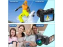 Digital Vlogging Camera Youtube Vlog Camera Hd 1080p 30fps 24mp Camcorder With 3.0" Ips Flip Screen, Wifi Function, Wide Angle Lens,16x Digital Zoom, 32gb Sd Card, 2 Batteries