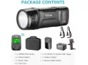 Neewer Vision2 200ws 2.4g Ttl Flash Strobe Compatible With Canon Dslr Cameras, 1/8000 Hss Pocket Monolight With Wireless Trigger, 2900mah Battery To Cover 500 Full Power Shots Recycle In 0.01-1.8 Sec