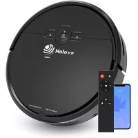 Robot Vacuum Cleaner and Mopping Sweeper, Slim Holove D2 WiFi 1800PA Strong Suction with Automatic Self-Charging, Robotic Vacuum Cleaner for Pet Hair, Hard Floor and Low Pile Carpet