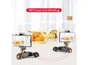 Yelangu Anto Camera Slider With Wireless Remote Control, 3 Speed Adjust Camera Video Dolly For Dslr Camera 360 Degree Swivel Shooting Motorized Electric Track Rail Slider Dolly Car With Phone Holder