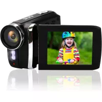 Mini Camcorder for Kids, Heegomn 2.8” TFT LCD 1080P Digital Video Camera for Kids 270 Degree Flip Screen Video Camera Camcorder for Beginners/Teens/Elderly (No Tape Slot) (Black)
