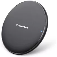 Wireless Charger, PowerLot Qi Certified Wireless Charging Pad 15W Max Compatible with S20/Note 10/S10/S9 and Other Wireless Charging Devices(Without AC Adapter)