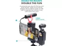 Movo Opr-50 Smartphone Video Rig Compatible With Dji Osmo Pocket 1, 2 - Includes Smartphone Mount And 2x Shoe Mount For Video Microphone, Video Light, And More - Phone Stabilizer For Video Recording