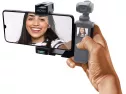 Movo Opr-50 Smartphone Video Rig Compatible With Dji Osmo Pocket 1, 2 - Includes Smartphone Mount And 2x Shoe Mount For Video Microphone, Video Light, And More - Phone Stabilizer For Video Recording