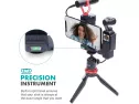 Movo Opr-50 Smartphone Video Rig Compatible With Dji Osmo Pocket 1, 2 - Includes Smartphone Mount And 2x Shoe Mount For Video Microphone, Video Light, And More - Phone Stabilizer For Video Recording
