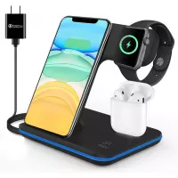 Wireless Charger 3 in 1 Charging Station for Apple Products Qi-Certified Wireless Charging Pad for iPhone, Apple Watch, Airpods, Galaxy S20 S10