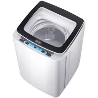 Zzmop Full-Automatic Washing Machine,Portable Compact Laundry Washer and Spin Dryer,Smart All-in-One,Low Noise,for Apartments,Dorms,RV Camping.