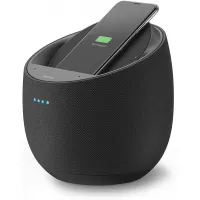 Belkin SoundForm Elite Hi-Fi Smart Speaker + Wireless Charger (Alexa Voice-Controlled Bluetooth Speaker) Sound Technology by Devialet (Black)