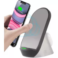 2 in 1 Wireless Charger Stand Fast Dual Charging Station for iPhone 12/11/11pro/Se/X/XS/XR/Xs Max/8/8 Plus,AirPods Pro/3/2,Galaxy Buds Live,Samsung S20 Ultra/S10/9/8/Note 20/10/9/8,Qi Enabled Phones