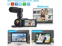 4k 60fps Video Camera Camcorder Ultra Hd 48mp Youtube Camera Vlogging Wifi Digital Camera Recorder Ips Touch Screen Ir Night Shot Camcorder With Microphone, 2.4 G Remote, Stabilizer, Hood, Batteries