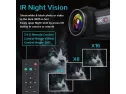 4k 60fps Video Camera Camcorder Ultra Hd 48mp Youtube Camera Vlogging Wifi Digital Camera Recorder Ips Touch Screen Ir Night Shot Camcorder With Microphone, 2.4 G Remote, Stabilizer, Hood, Batteries