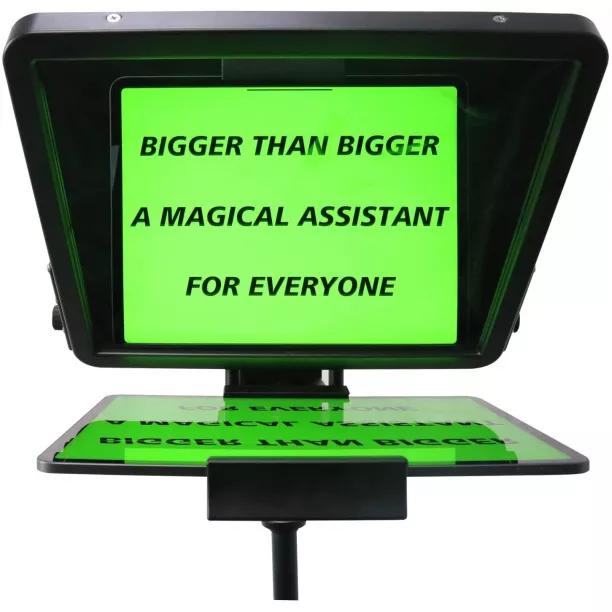 Canalhout 15" Large Universal Teleprompter,suitable For All Tablets,shooting With Slr Cameras And Camcorders,no Assembly Required,equipped With Custom Suitcase,interview,speech And Video Creation