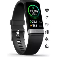 MorePro Fitness Activity Tracker Heart Rate Blood Pressure Monitor, IP68 Wateproof Smart Watch with Blood Oxygen HRV Health Sleep Tracking, Smartwatch Calorie Counter Pedometer for Women Men