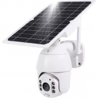 Solar Security Camera Outdoor,Yeoman 1080P Wireless Wi-Fi Spotlight Home Surveillance with Pan Tilt &Rechargeable Battery,Two-Way Talk,PIR Motion Recording,Cloud Storage/SD Slot