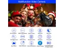 4k Camcorders Video Camera For Youtube, Ultra Hd 4k 48mp Camera Ips Touch Screen Ir Night Shot Digital Camera With Microphone, Wifi, 2.4 G Remote, Lens Hood, 2 Battery, Cattery Charger