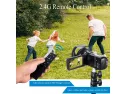4k Camcorders Video Camera For Youtube, Ultra Hd 4k 48mp Camera Ips Touch Screen Ir Night Shot Digital Camera With Microphone, Wifi, 2.4 G Remote, Lens Hood, 2 Battery, Cattery Charger