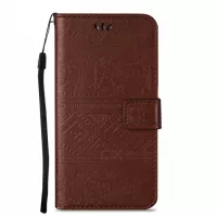 Samsung Galaxy S7 Wallet Case Brown Elephant PU-Shape Sale in Pakistan