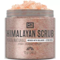 Buy M3 Naturals Himalayan Salt Scrub Infused with Collagen and Stem Cell Online in Pakistan