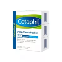 Buy Cetaphil Deep Cleansing Face & Body Bar for All Skin Types, 3 Count Online in Pakistan