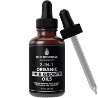 Best Organic Hair Growth Oils with Tea Tree. Stop Hair Loss Now by Hair Thickness Maximizer. Best Treatment for Hair Thinning. Hair Thickening Serum (1oz Tea Tree + Growth Oils)