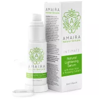 Amaira crema blanqueadora íntima para zonas privadas - blanqueamiento de la piel puntos sensibles para mujeres - Ácido kójico suave oscuro interior muslo y privados iluminante (1.7oz)