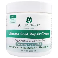 Urea 40% Percent Ultimate Foot Repair Cream & Dry Cracked Heel Treatment | Corn & Callus Remover Unscented Aloe Vera, Cocoa & Shea Butter Moisturizer | Dry Dead Skin Remover for Feet