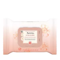 Buy Aveeno Ultra-Calming Cleansing Oil-Free Makeup Removing Wipes for Sensitive Skin, 25 Count Online in Pakistan