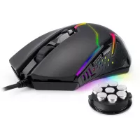Buy Redragon M601 RGB Gaming Mouse Backlit Wired Ergonomic 7 Button Programmable Mouse Centrophorus with Macro Recording & Weight Tuning Set 7200 DPI for Windows PC (Black)