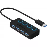 Buy Sabrent 4-Port USB 3.0 Hub with Individual LED Power Switches (HB-UM43) Online in Pakistan