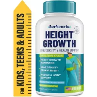 Height Growth Pills for Adults & Kids - Growing Pills & Peak Height Maximizer - Natural Bone Support - Growth Vitamins for Teens Height - Grow Taller Height Pill Supplement - 60 Capsules - Made in USA