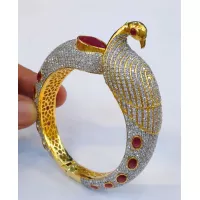 High Quality Gold Plated Peacock Bangle Get Online in Pakistan