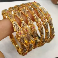 High Quality Gold Plated Bangles Set Buy Online in Pakistan