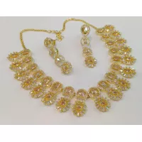 High Quality Gold Plated Necklace Set Online In Pakistan
