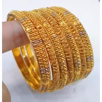 High Quality Gold Plated Bangles Set Shop Online in Pakistan