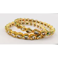 Gold Plated Kundan Bangles Get Online in Pakistan