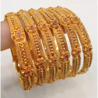 Stylish Gold Plated Bangles Set Shop Online In Pakistan