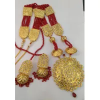 Gold Plated Handmade Kundan Maala Set Buy Online in Pakistan