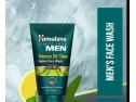 Himalaya Men Intense Oil Clear Lemon Face Wash, 100ml