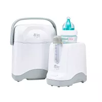 The First Years Night Cravings Bottle Warmer & Cooler, Blue/White