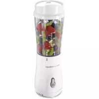 Hamilton Beach Personal Blender for Shakes and Smoothies with 14oz Travel Cup and Lid, White (51101V)